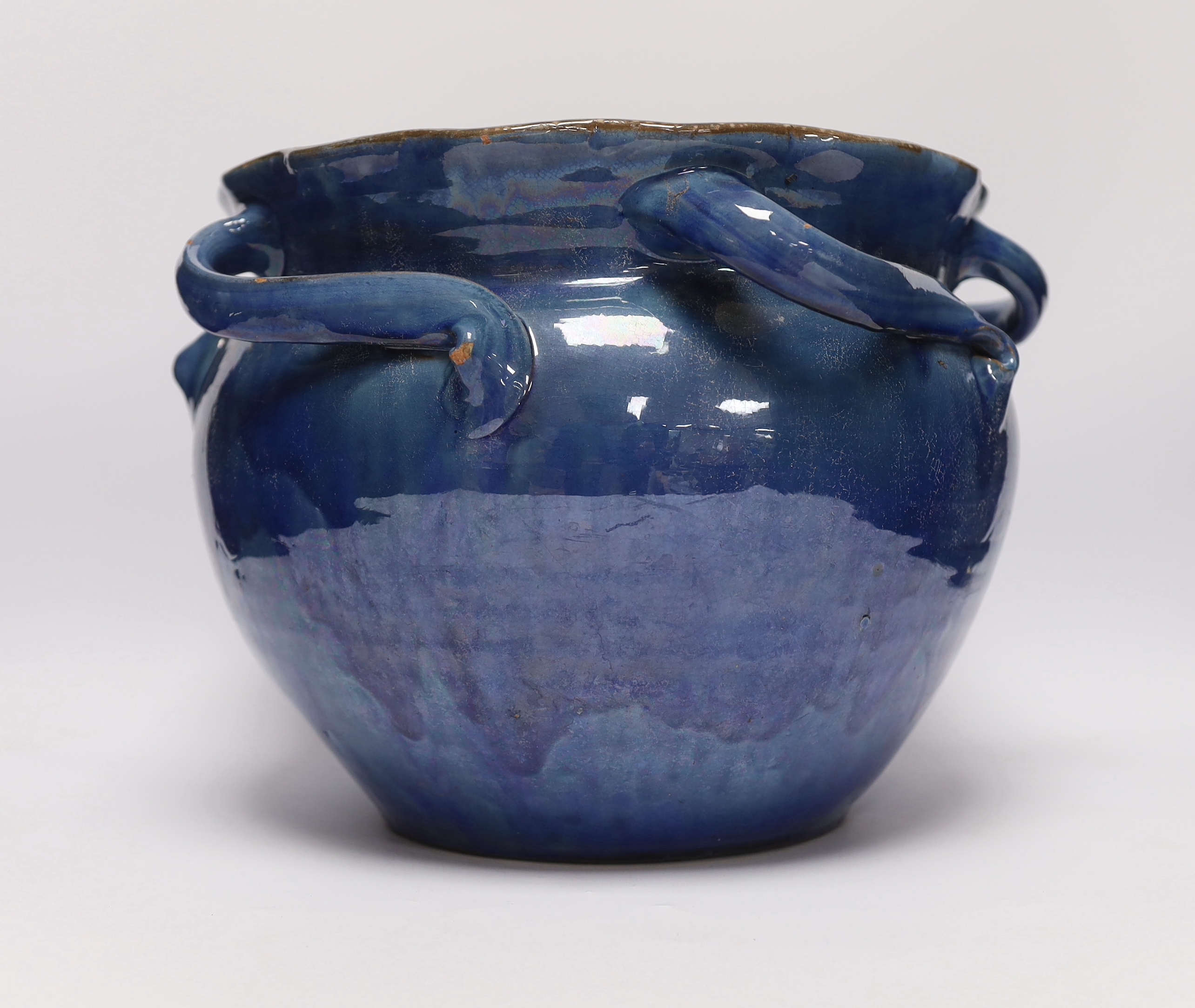 A C.H. Brannam Barum pottery jardinière, 25cm